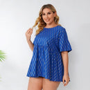 Summer Blouse, Plus Size 4XL 5XL,Women Tops, Short Sleeve, Striped Print, Casual Blouse Loose Oversized Ladies,Tunic Tops, Plus Size Short Sleeve Striped Print Casual Blouse Tunic Tops, Short Midi Dresses,iBuyXi.com