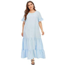 Oversized Maxi, Turn Down Collar, Half Sleeve, Colorful Multicolor Striped Dress, Shirt Dress Women Summer, Half Sleeve Colorful Multicolor Striped Dress Loose Oversized, Maxi Long Beach Dresses, Three Quarter Sleeve Casual Tunic Dress, Knee Length Plus Size Short Midi Dresses,iBuyXi.com