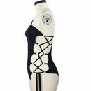 Plus Size Swimwear,One Shoulder Hollow Out  Bathing Suits, Plus Size Women's Swimwear Fashion One Shoulder Hollow Out,Sexy Women's Bathing Suits Black Female Beach Swimsuit, , Long Sleeve Bodysuit, Long Sleevees,iBuyXi.com