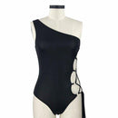Plus Size Swimwear,One Shoulder Hollow Out  Bathing Suits, Plus Size Women's Swimwear Fashion One Shoulder Hollow Out,Sexy Women's Bathing Suits Black Female Beach Swimsuit, , Long Sleeve Bodysuit, Long Sleevees,iBuyXi.com