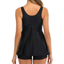 Plus Size Female Tankini Swimwear, Two Piece Solid New Sport Swimsuit Women Beachwear bathing suit, iBuyXi.com, Summer collection, women clothing, plus size women fashion, online shopping store