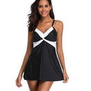 Plus Size V-Neck Tankini Set, iBuyXi.com, Plus Size Beachwear, Plus Size Women Clothing, Plus Size Bathing Suit