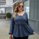 Plus Size Sweater, Long Sleeve, Side Split Elegant Dress With Hat, Autumn Winter Sweater Dress Women Long Sleeve Side Split Elegant Dress With Hat Warm Plus Size Women Clothing, 2020 Fashion Autumn Winter,Blouse Shirt Women, Lace Up V Neck, Long Sleeve Knitted Blouse, Plus Size Casual Long Ladies Tops, iBuyXi.com
