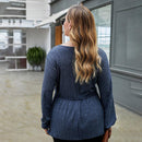 Plus Size Sweater, Long Sleeve, Side Split Elegant Dress With Hat, Autumn Winter Sweater Dress Women Long Sleeve Side Split Elegant Dress With Hat Warm Plus Size Women Clothing, 2020 Fashion Autumn Winter,Blouse Shirt Women, Lace Up V Neck, Long Sleeve Knitted Blouse, Plus Size Casual Long Ladies Tops, iBuyXi.com