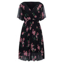 Plus size V-Neck Short Sleeve Aline Dress, iBuyXi.com, Plus size dresses, Plus size clothing, bohemian dress, free shipping