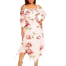 Plus Size Long Sleeves V Neck Embroidery Ruffles Maxi Long, Boho Beach Dress,2 Type Sleeve: Long sleeves, Sleeveless Maxi Floor Length, Exquisite Floral Printed, Deep V Neck, Bright Flower Pattern, Well-matched Waistband Belt, Loose but Curvy, Flowy well, Cute and Elegant, iBuyXi.com