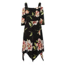 Plus Size Long Sleeves V Neck Embroidery Ruffles Maxi Long, Boho Beach Dress,2 Type Sleeve: Long sleeves, Sleeveless Maxi Floor Length, Exquisite Floral Printed, Deep V Neck, Bright Flower Pattern, Well-matched Waistband Belt, Loose but Curvy, Flowy well, Cute and Elegant, iBuyXi.com