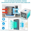 Portable Air Cooler Fan Mini USB ,Air Conditioner 7 Colors Light Desktop Air Cooling Fan Humidifier Purifier For Office Bedroom,iBuyXi.com