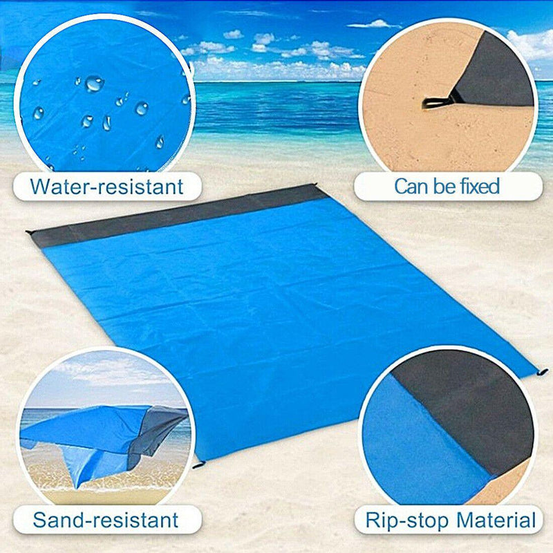 83"x 79" Portable Pocket Sand-Free Mat Picnic Mat Waterproof Sand free Beach Blanket Camping Bed Pad Outdoor Ground Mattress, iBuyXi.com - Shop Unique Selection Of Products, Online shopping store, Affirm Payment, Pay with Free Interest Installments, Summer Collection, Beach Mat, Discount Shopping, Outdoor, Camping