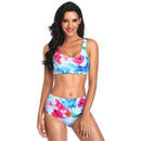 Push Up Thong High Waist Floral Bikini Set, iBuyXi.com, Push Up Bathing suits, Summer collection, Women outfits, Beachwear, Bikini Sets