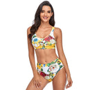 Push Up Thong High Waist Floral Bikini Set, iBuyXi.com, Push Up Bathing suits, Summer collection, Women outfits, Beachwear, Bikini Sets