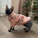 Rabbit Print, Pet Cat Costume for Cats, Soft Kedi Katten Sweatshirt Hoodie, Spring Summer Cat Clothes, Suit mascotas ropa para gato, iBuyXi.com