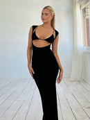 Reversible Sleeveless Spaghetti Strap Maxi Dress, iBuyXi.com