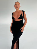 Reversible Sleeveless Spaghetti Strap Maxi Dress, iBuyXi.com