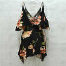 Floral v-neck Dress. Visit iBuyXi.com for Online Shopping and Shop the Unique Selection, Backless Dress, Elegant Dress, v-neck Dress, Floral Dress, v-neck Floral Dress. Spaghetti strap Dress, chiffon sundress Dress, Summer boho Dress, ladies slim waist short dress