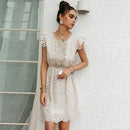 High Waist Dress Ruffled Hollow Stitching A-line Office Lady Dress, Wrap Midi Dress, Deep V-neck Backless Boho Floral Print Romper Oblong neck, Solid color, High waist, Back button closure, Long Pants Jumpsuits Romper with Belt. Women trendy elegant style and wide leg ,Casual jumpsuit with ruffles sleeves, long romper, short sleeve pantsuit with belts, crew neck pant suits, cocktail jumpsuit, long pants, iBuyXi.com