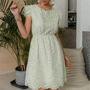 High Waist Dress Ruffled Hollow Stitching A-line Office Lady Dress, Wrap Midi Dress, Deep V-neck Backless Boho Floral Print Romper Oblong neck, Solid color, High waist, Back button closure, Long Pants Jumpsuits Romper with Belt. Women trendy elegant style and wide leg ,Casual jumpsuit with ruffles sleeves, long romper, short sleeve pantsuit with belts, crew neck pant suits, cocktail jumpsuit, long pants, iBuyXi.com