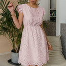 High Waist Dress Ruffled Hollow Stitching A-line Office Lady Dress, Wrap Midi Dress, Deep V-neck Backless Boho Floral Print Romper Oblong neck, Solid color, High waist, Back button closure, Long Pants Jumpsuits Romper with Belt. Women trendy elegant style and wide leg ,Casual jumpsuit with ruffles sleeves, long romper, short sleeve pantsuit with belts, crew neck pant suits, cocktail jumpsuit, long pants, iBuyXi.com