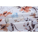 Ruffled Floral Printed Lantern Long Sleeve Mini Dress - iBuyXi.com