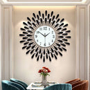 Crystal Sun Modern Silent Wall Clock Home Decor