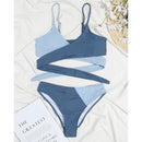 Mid Waist Wrap Brazilian Ribbed Bikini, summer outfits,  women beachwear, unique swimsuits, iBuyXi.com