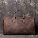 Large Capacity Genuine Leather Travel Duffel Handbag, ibuyxi.com