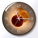 Fashion Ultra Thin Black Frame Silent Wall Clock