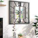Creative and Silent Square Iron Wall Clock Decoration
