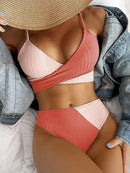 Mid Waist Wrap Brazilian Ribbed Bikini, summer outfits,  women beachwear, unique swimsuits, iBuyXi.com