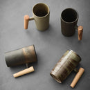 Retro Style Handmade Pottery Coffee Mug Gift