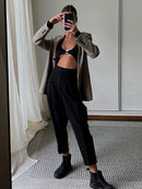 High Rise Cutout Long Sleeve Bodysuit, ibuyxi.com