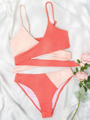 Mid Waist Wrap Brazilian Ribbed Bikini, summer outfits,  women beachwear, unique swimsuits, iBuyXi.com