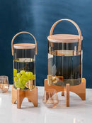 Large Capacity Glass Cold Water Pitcher with Tap