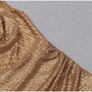 Pleated Irregular Sleeveless Sequins  V-Neck Party Mini Dress, IBUYXI.COM