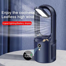 Bladeless Table Fan Portable Cooling & Light