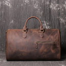 Large Capacity Genuine Leather Travel Duffel Handbag, ibuyxi.com