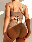 Mid Waist Wrap Brazilian Ribbed Bikini, summer outfits,  women beachwear, unique swimsuits, iBuyXi.com