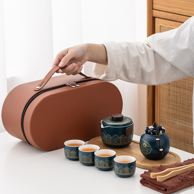 Creative Outdoor Travel Tea And Bag Set