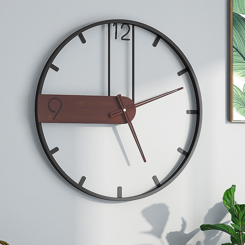 Creative Retro Wall Clock for Living Room Decor