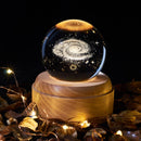 Crystal 3D Universe Ball Night Light with Music Box, ibuyxi.com