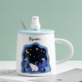 Exquisite 3D Animal Mug Lid Included with Spoon