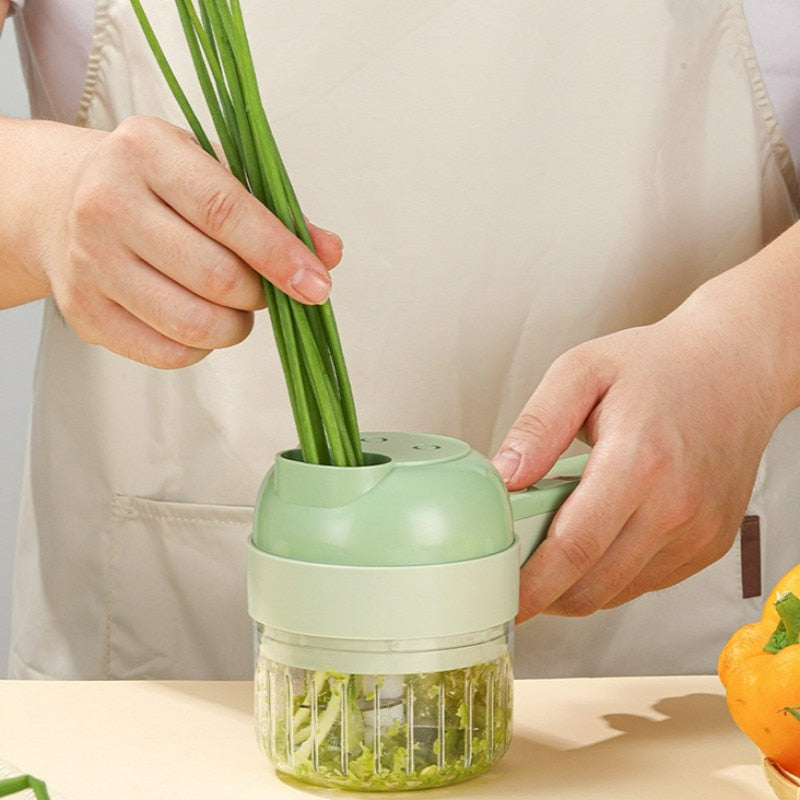 Electric Garlic Peeler and Mixer for Kitchen