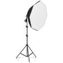SH 70cm Octagon Softbox LED Flash Setup Kit