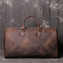 Large Capacity Genuine Leather Travel Duffel Handbag, ibuyxi.com
