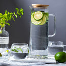 Glass Jar Bamboo Lid and Strainer