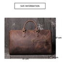Large Capacity Genuine Leather Travel Duffel Handbag, ibuyxi.com