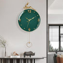 Modern Nordic Creative Wall Clock With Hanging Watch