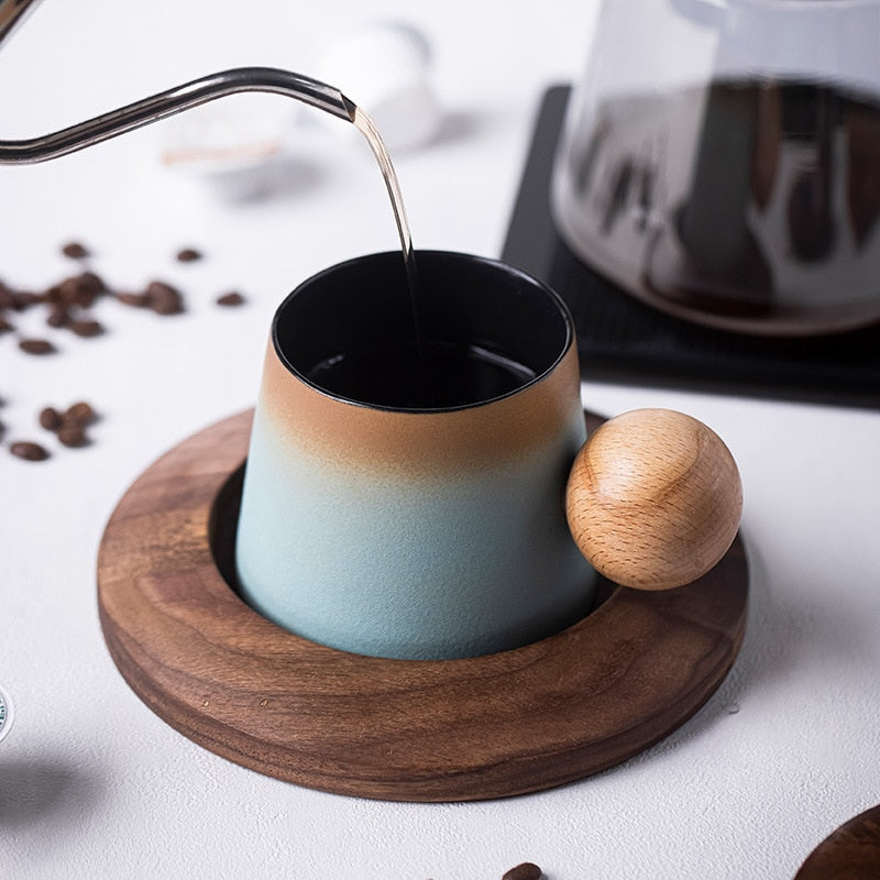 Designer Stoneware And High Value Latte Coffee Mug