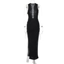 Bandage Slit Sleeveless Maxi Dress, ibuyxi.com