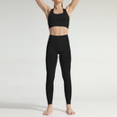 Black Seamless Yoga Suit, Shop Online at iBuyXi.com, Training Fitness suit, Fitness outfit, women clothing, sporting goods online, sports yoga suit. black yoga outfit, yoga pants, yoga bottom, yoga shirt